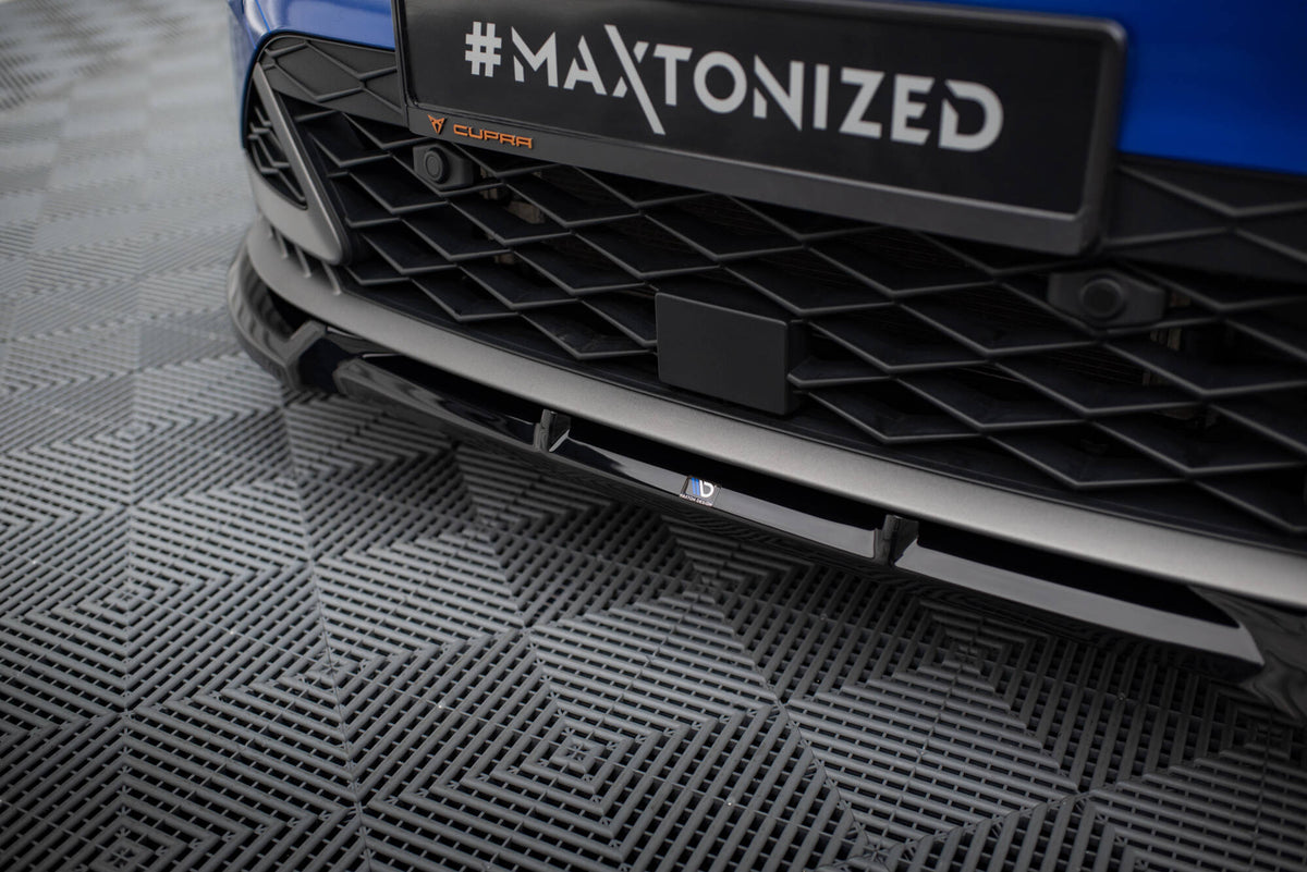 Street+ Spoilerlippe Front Ansatz passend für Seat Arona FR Mk1 Facelift schwarz Hochglanz – Ansicht 4