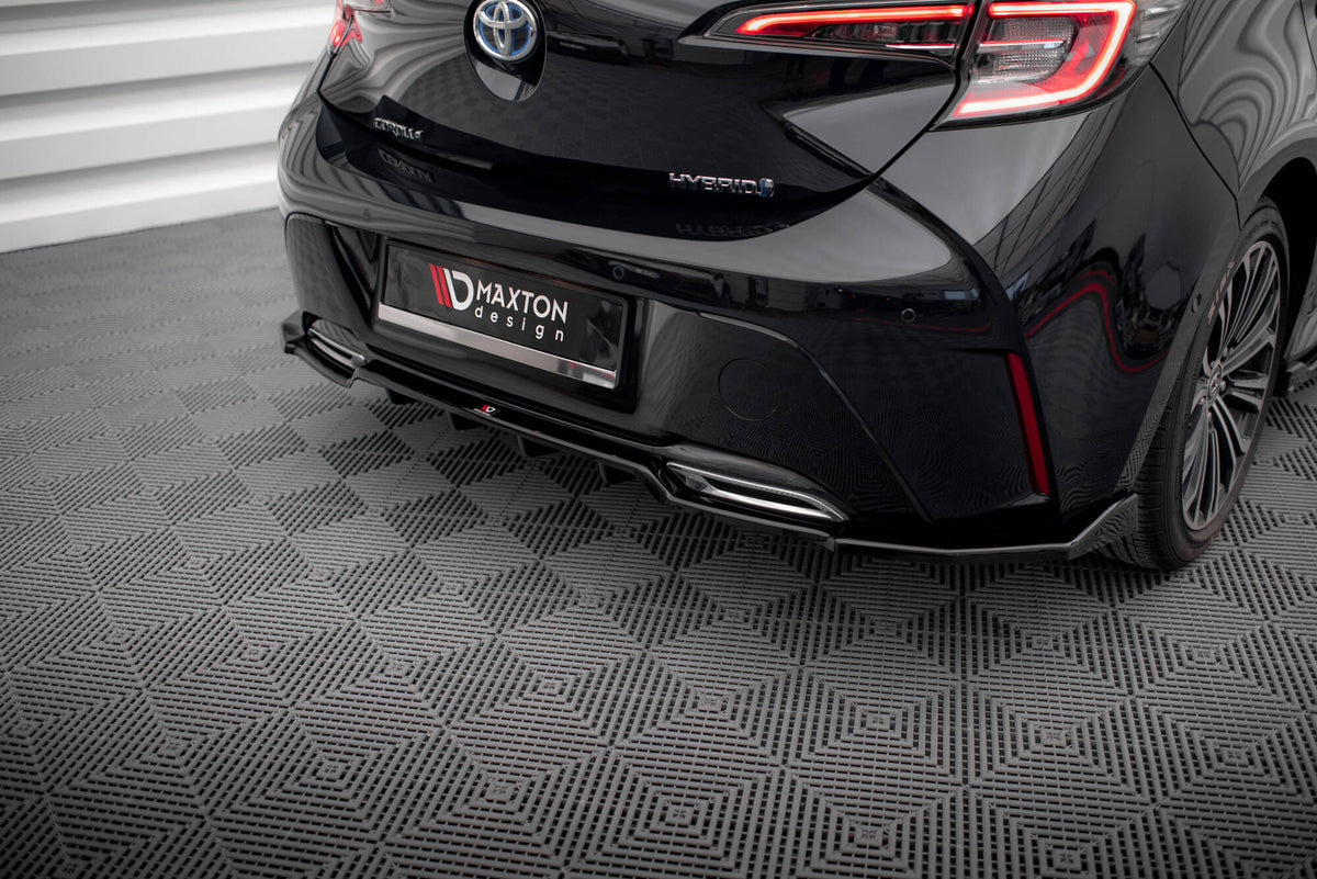 Street+ Mittlerer Diffusor RACE passend für Toyota Corolla Hatchback Mk12 schwarz Hochglanz – Ansicht 4