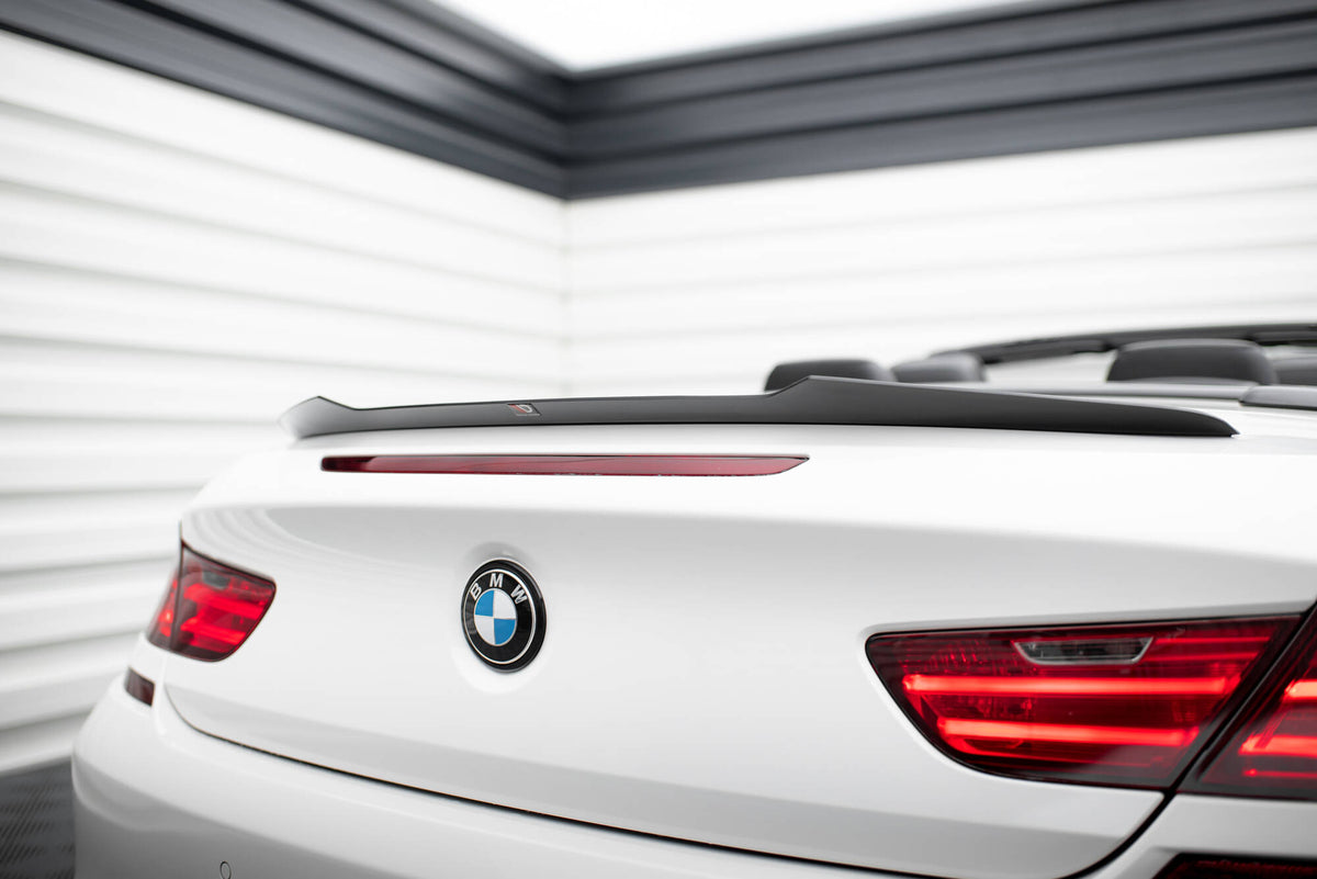 Heckspoiler Lippe BMW M6 / 6 M-Paket Cabriolet F12 schwarz Hochglanz – Ansicht 5
