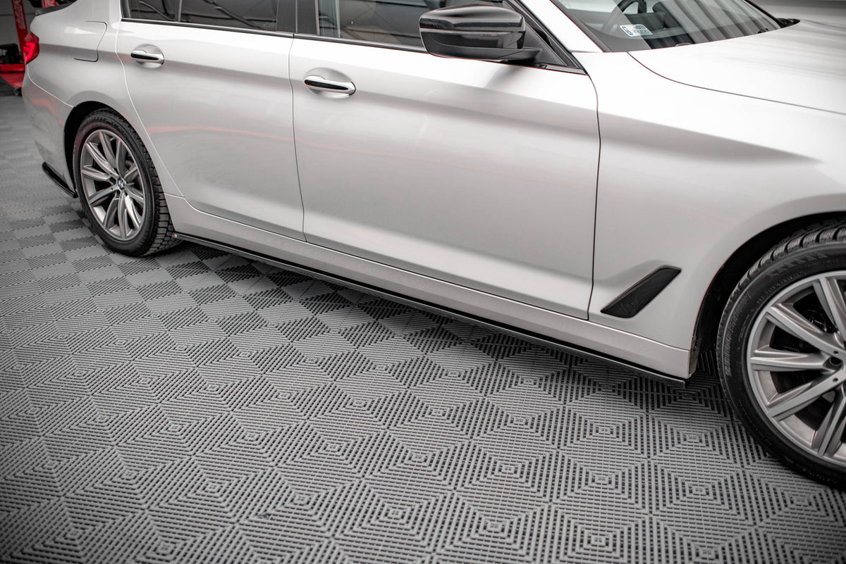 Street+ Seitenschweller Leisten passend für BMW 5er G30 / G31 schwarz Hochglanz – Ansicht 1