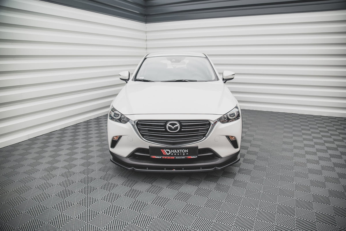 Street+ Spoilerlippe Front Ansatz V.2 passend für Mazda CX-3 schwarz Hochglanz – Ansicht 3