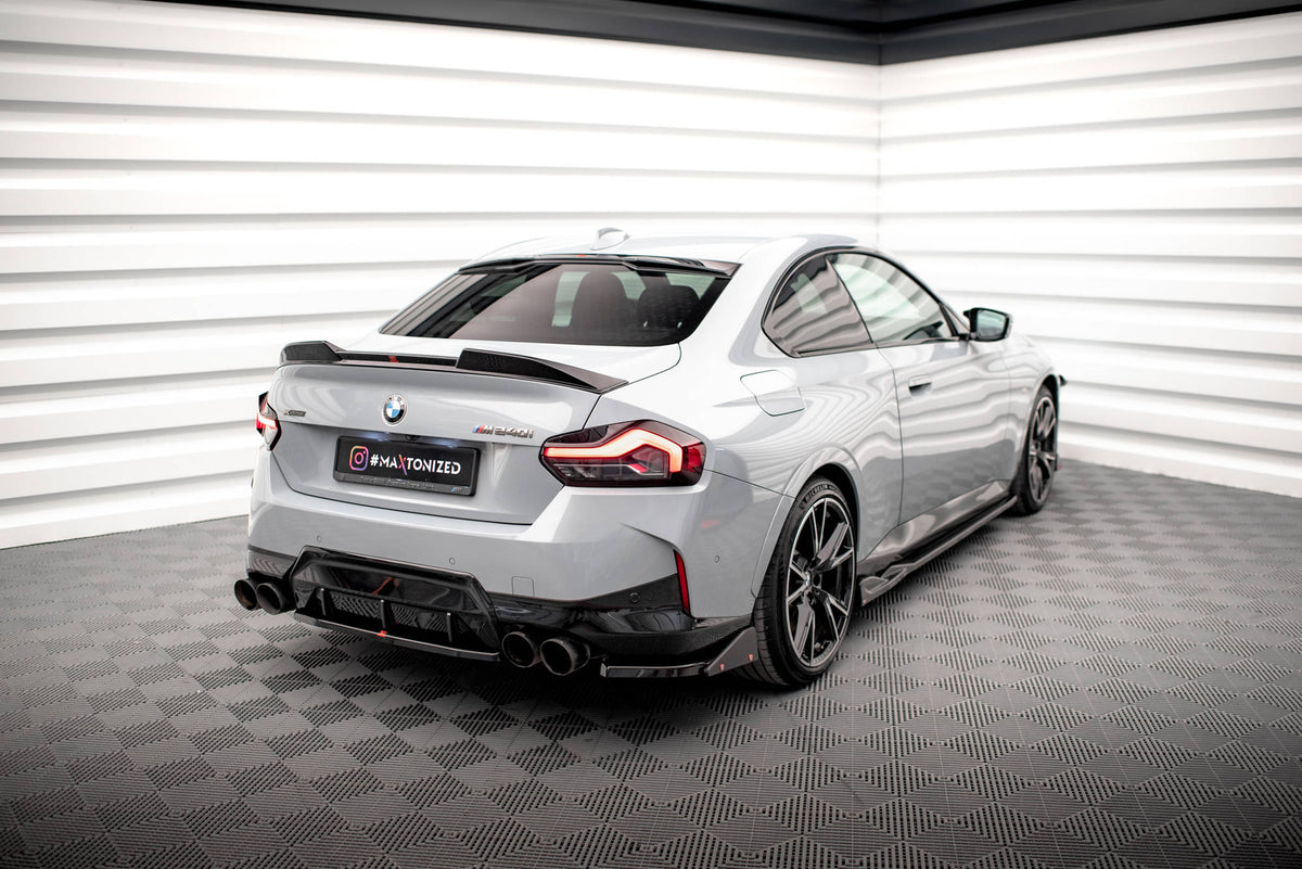 Heck Ansatz Flaps Diffusor V.2 + Flaps passend für BMW 2 Coupe M240i G42 – Ansicht 1