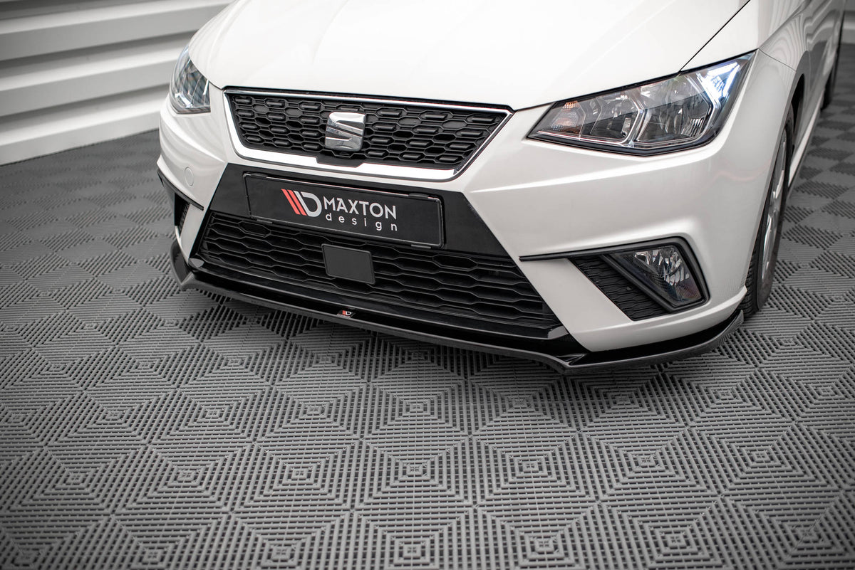 Street+ Spoilerlippe Front Ansatz V.3 passend für Seat Ibiza FR/ Standard Mk5 schwarz Hochglanz – Ansicht 3