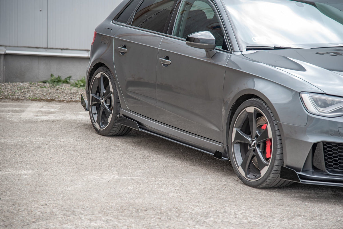 Seitenschweller Flaps passend für Audi RS3 8V Sportback schwarz Hochglanz – Ansicht 3