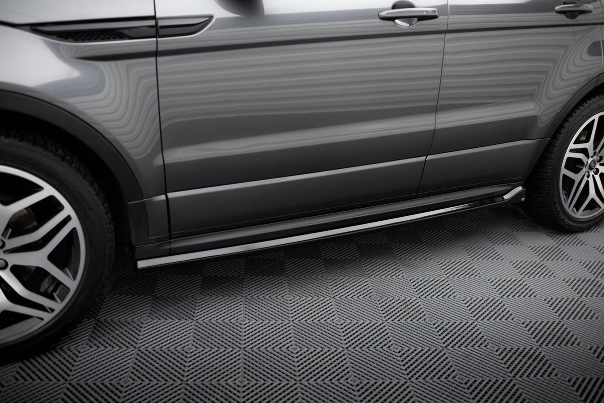 Street+ Seitenschweller Leisten passend für Land Rover Range Rover Evoque HSE Dynamic Mk1 Facelift schwarz Hochglanz – Ansicht 3