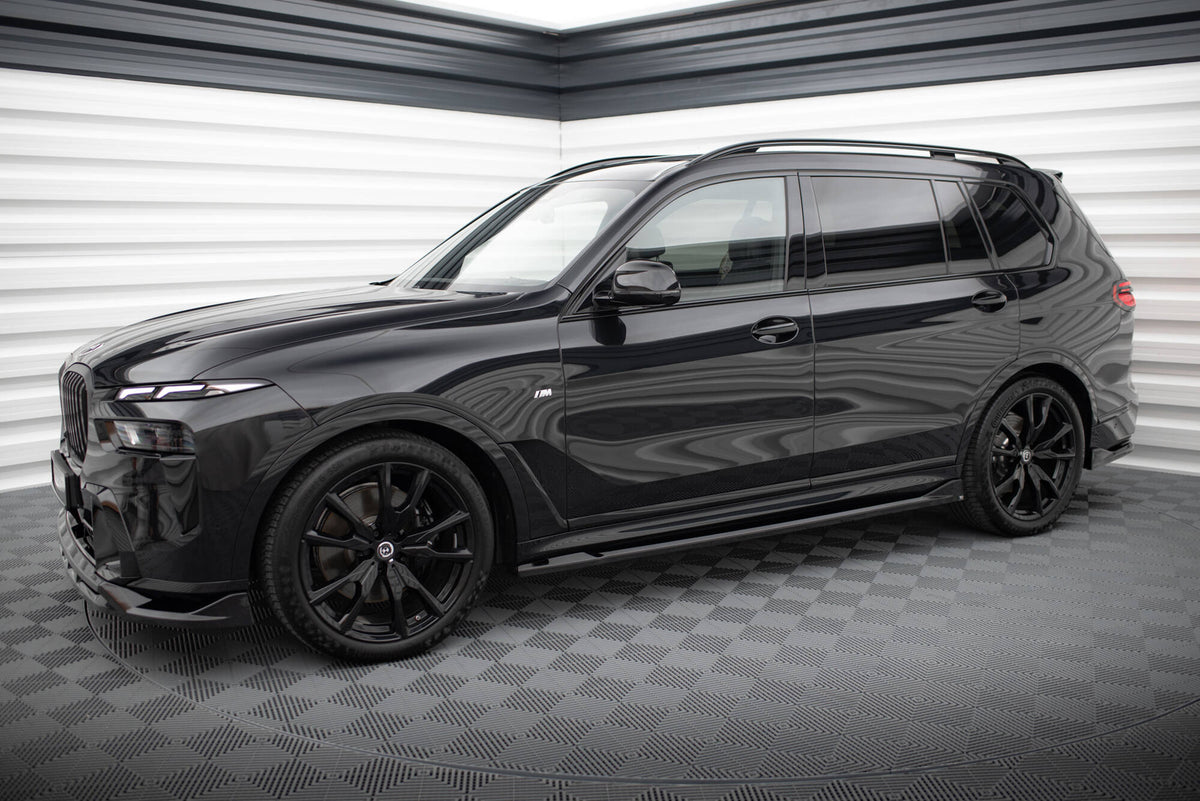 Street+ Seitenschweller Leisten passend für BMW X7 M-Paket G07 Facelift schwarz Hochglanz – Ansicht 3