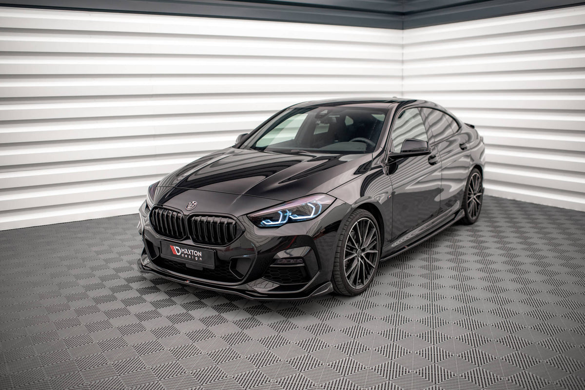 Street+ Spoilerlippe Front Ansatz V.3 passend für BMW 2 Gran Coupe M-Paket / M235i F44 schwarz Hochglanz – Ansicht 1