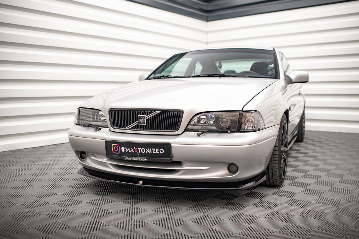 Street+ Spoilerlippe Front Ansatz V.1 passend für Volvo C70 Mk1 schwarz Hochglanz – Ansicht 3