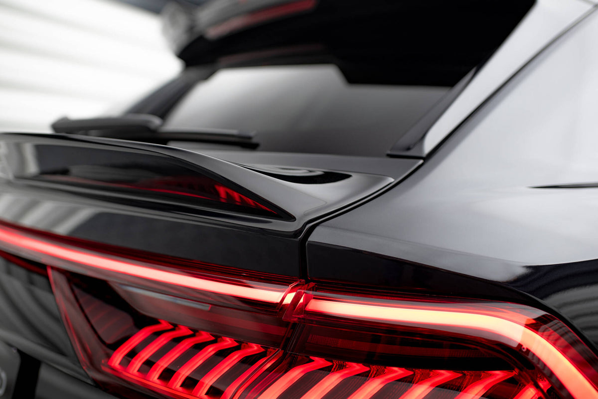 Niedriger Heckspoiler Lippe 3D Audi RSQ8 Mk1 Facelift schwarz Hochglanz – Ansicht 5