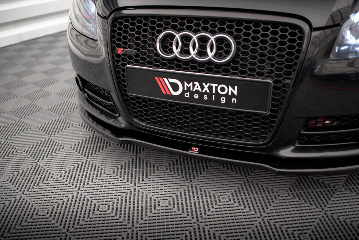 Street+ Spoilerlippe Front Ansatz passend für Audi A4 S-Line B7 schwarz Hochglanz – Ansicht 4