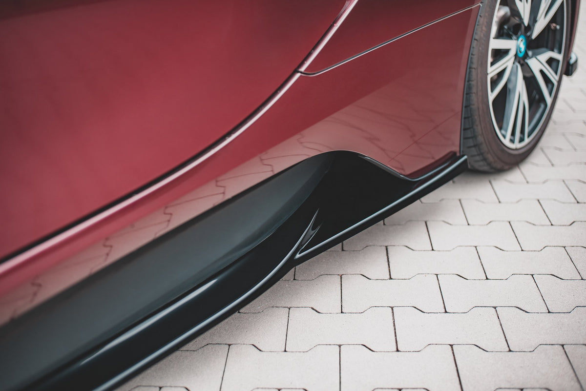 Street+ Seitenschweller Leisten passend für BMW i8 schwarz Hochglanz – Ansicht 4