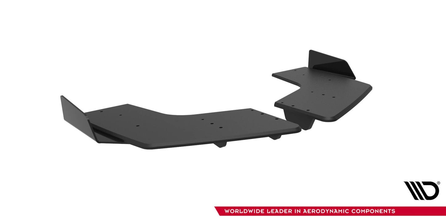 Street Pro Heck Ansatz Flaps Diffusor + Flaps passend für Mitsubishi Lancer EVO X schwarz Hochglanz – Ansicht 6