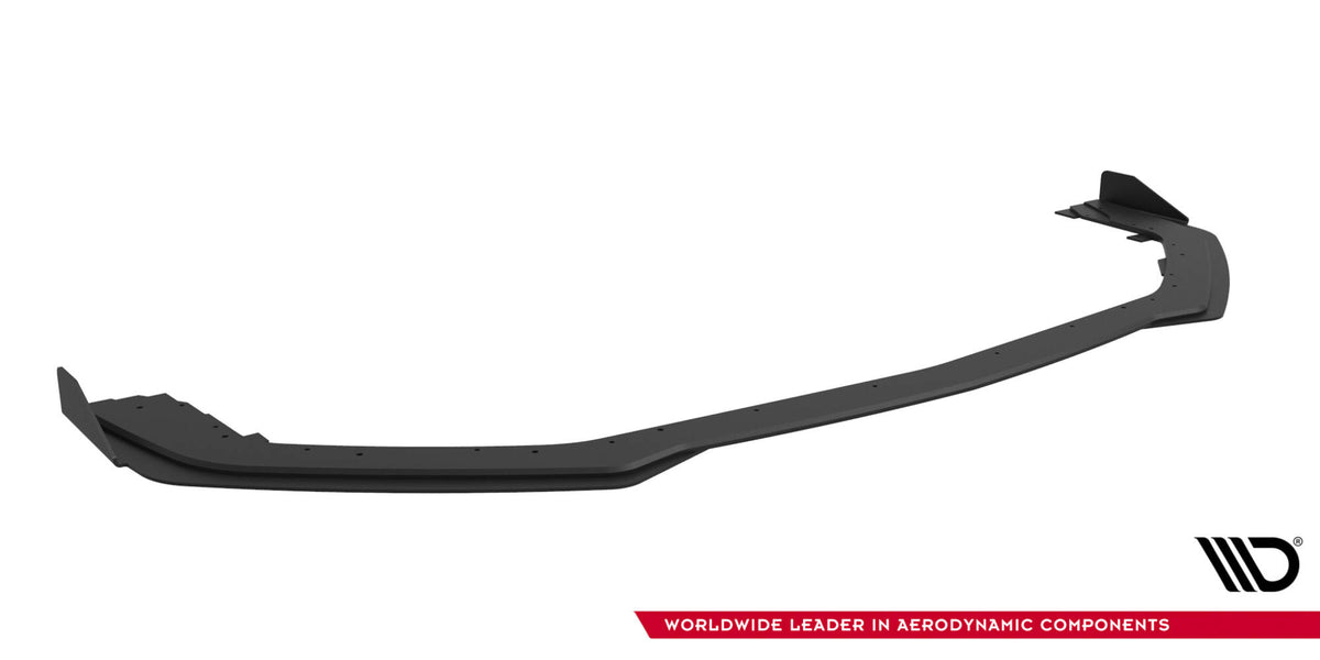 Street Pro Street+ Spoilerlippe Front Ansatz + Flaps passend für Ford Mustang GT Mk6  schwarz Hochglanz – Ansicht 7