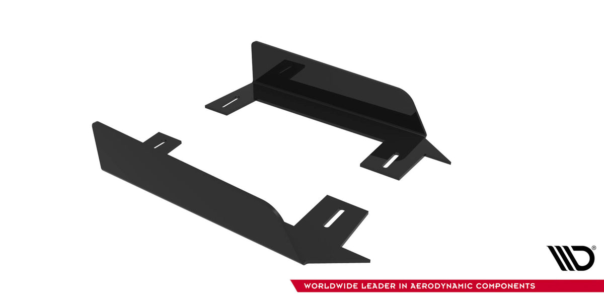 Seitenschweller Flaps passend für Mitsubishi Lancer EVO X schwarz Hochglanz – Ansicht 9