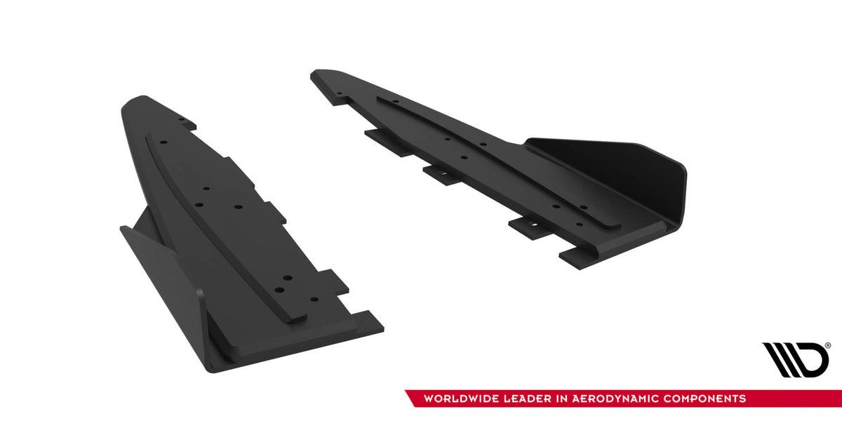Street Pro Heck Ansatz Flaps Diffusor + Flaps passend für Ford Mustang GT Mk6  schwarz Hochglanz – Ansicht 5