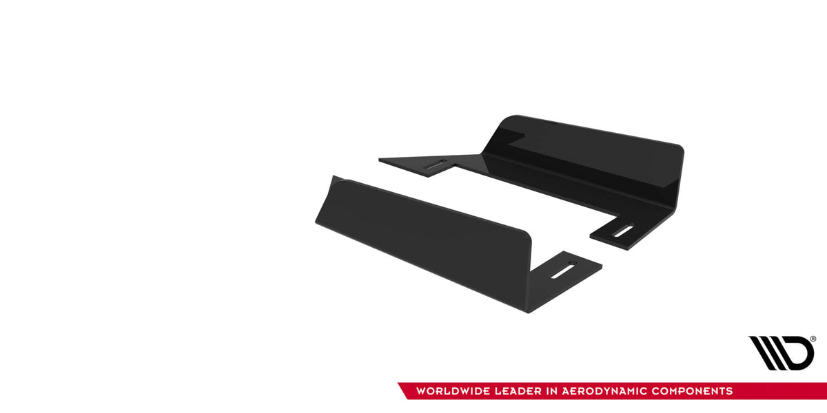 Seitenschweller Flaps passend für Mitsubishi Lancer EVO X schwarz Hochglanz – Ansicht 6