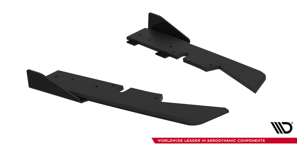 Street Pro Heck Ansatz Flaps Diffusor + Flaps passend für Ford Subaru Impreza WRX STI Mk3 Facelift schwarz Hochglanz – Ansicht 5