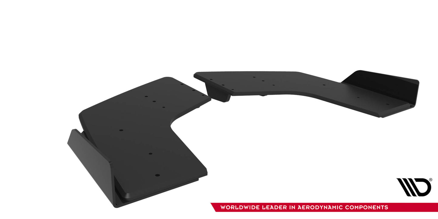 Street Pro Heck Ansatz Flaps Diffusor + Flaps passend für Mitsubishi Lancer EVO X schwarz Hochglanz – Ansicht 7