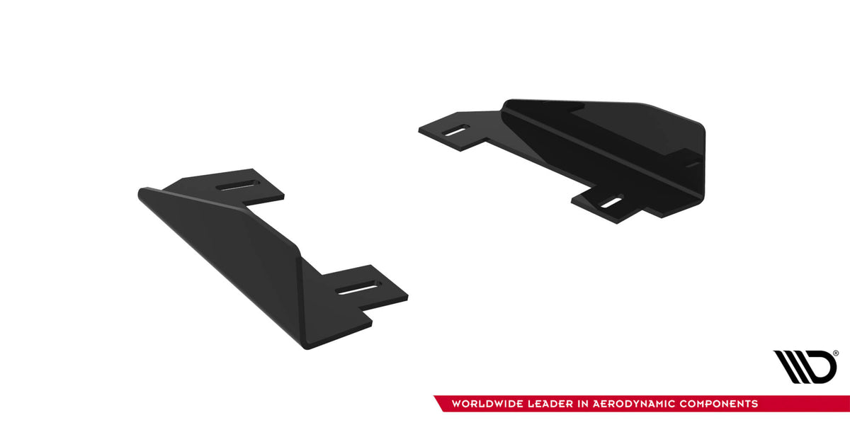 Hintere Seiten Flaps passend für Subaru Impreza WRX STI Mk3 Facelift schwarz Hochglanz – Ansicht 6