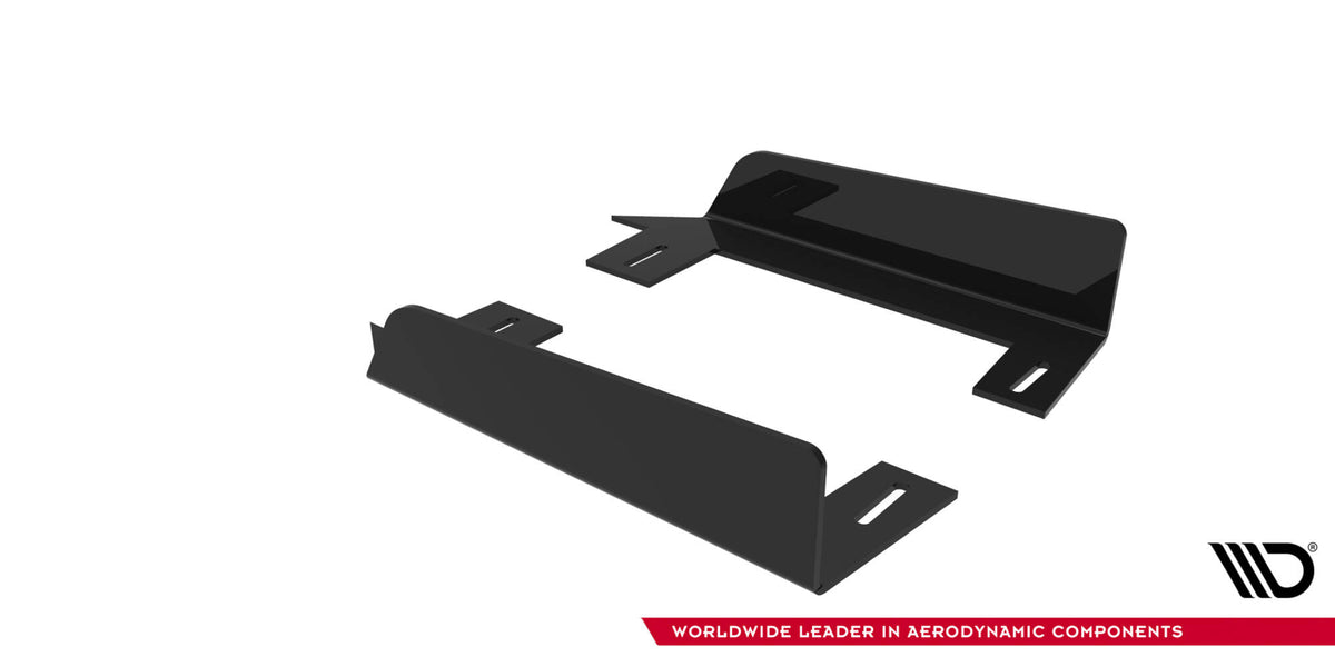 Seitenschweller Flaps passend für Mitsubishi Lancer EVO X schwarz Hochglanz – Ansicht 8