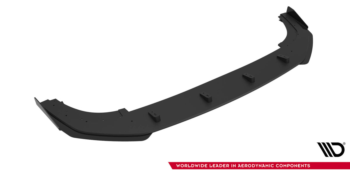 Street Pro Street+ Spoilerlippe Front Ansatz passend für + Flaps passend für VW Golf GTI / GTE / R-Line Mk8 Facelift schwarz Hochglanz – Ansicht 6