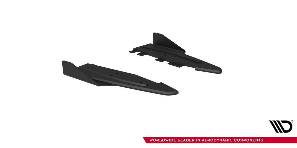 Street Pro Heck Ansatz Flaps Diffusor + Flaps passend für Ford Mustang GT Mk6  schwarz Hochglanz – Ansicht 6