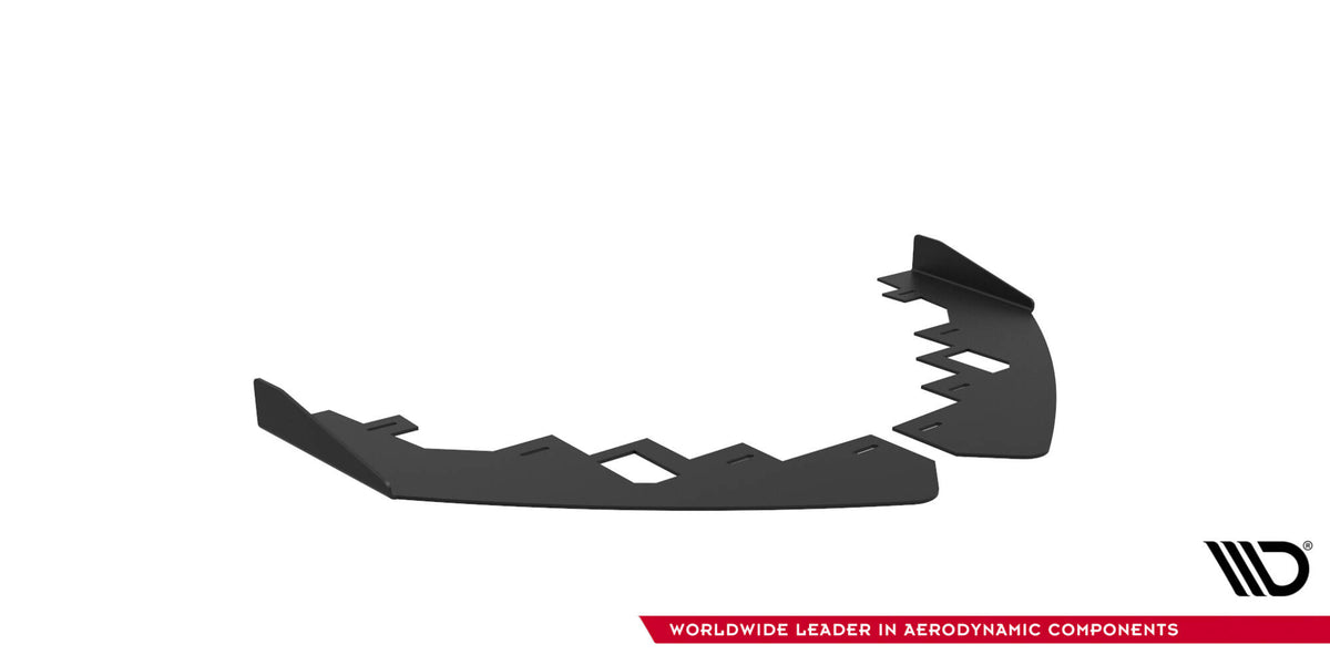 Front Stoßstange Flaps passend für Flaps Audi RS5 Coupe / Sportback F5 schwarz Hochglanz – Ansicht 6