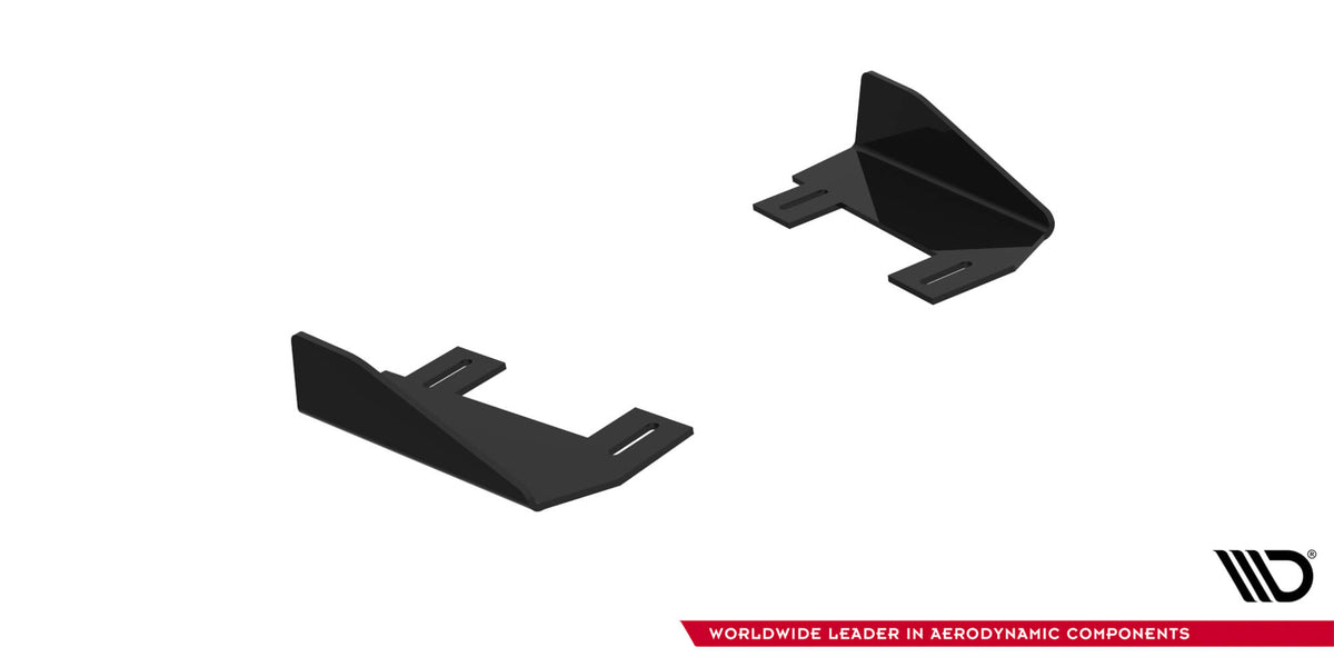 Hintere Seiten Flaps passend für Subaru Impreza WRX STI Mk3 Facelift schwarz Hochglanz – Ansicht 5