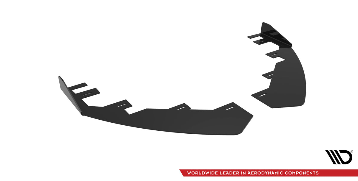 Front Stoßstange Flaps passend für Ford Mondeo Sport Mk5 Facelift / Fusion Sport Mk2 Facelift schwarz Hochglanz – Ansicht 4
