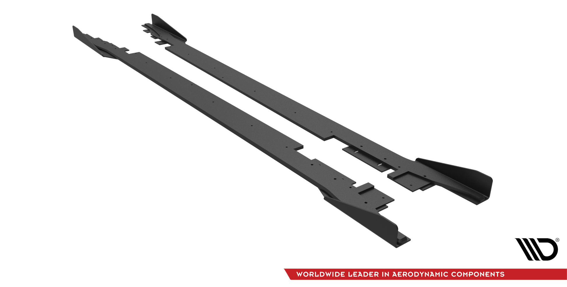 Street Pro Street+ Seitenschweller Leisten + Flaps passend für Ford Mondeo Sport Mk5 Facelift / Fusion Sport Mk2 Facelift schwarz Hochglanz – Ansicht 6