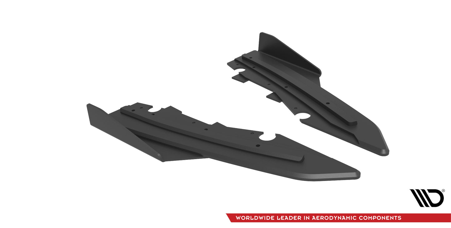 Street Pro Heck Ansatz Flaps Diffusor + Flaps passend für Ford Mondeo Sport Mk5 Facelift / Fusion Sport Mk2 Facelift schwarz Hochglanz – Ansicht 5