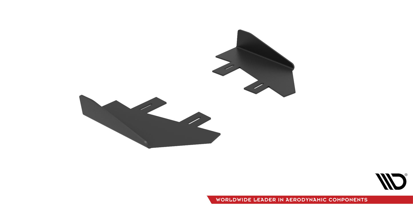 Hintere Seiten Flaps passend für Ford Mondeo Sport Mk5 Facelift / Fusion Sport Mk2 Facelift schwarz Hochglanz – Ansicht 4
