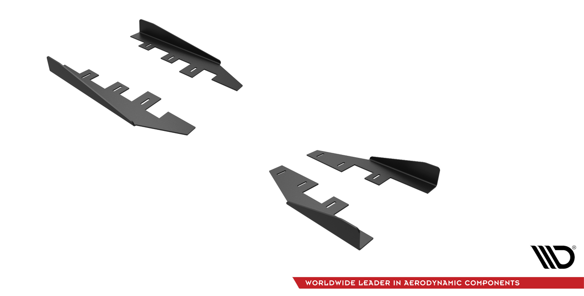 Seitenschweller Flaps passend für Ford Mondeo Sport Mk5 Facelift / Fusion Sport Mk2 Facelift schwarz Hochglanz – Ansicht 6