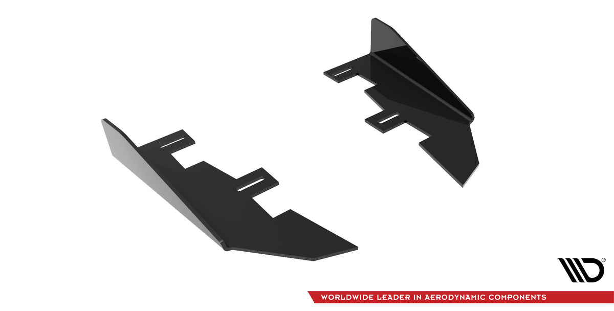 Hintere Seiten Flaps passend für Honda Civic Type-R Mk 11 schwarz Hochglanz – Ansicht 4