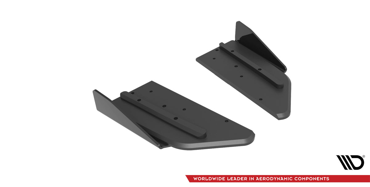 Street Pro Heck Ansatz Flaps Diffusor + Flaps passend für Mercedes-AMG C43 Coupe / Cabrio C205  Facelift / A205 Facelift schwarz Hochglanz – Ansicht 5