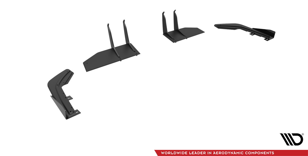 Street Pro Heck Ansatz Flaps Diffusor + Flaps passend für Honda Civic Type-R Mk 11 schwarz Hochglanz – Ansicht 8