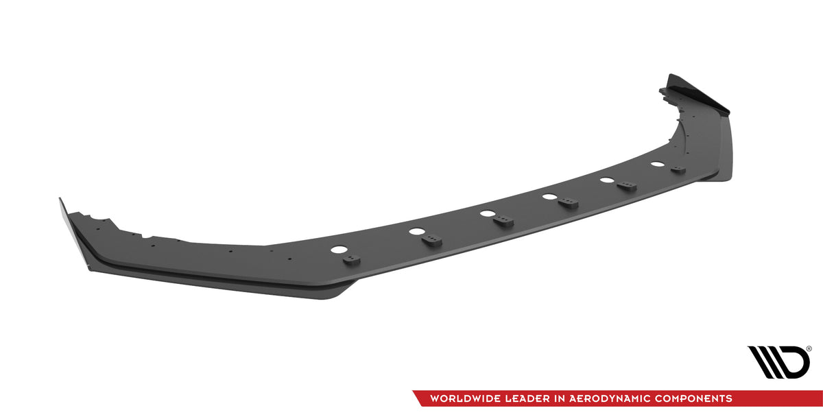 Street Pro Street+ Spoilerlippe Front Ansatz + Flaps passend für Honda Civic Type-R Mk 11 schwarz Hochglanz – Ansicht 5