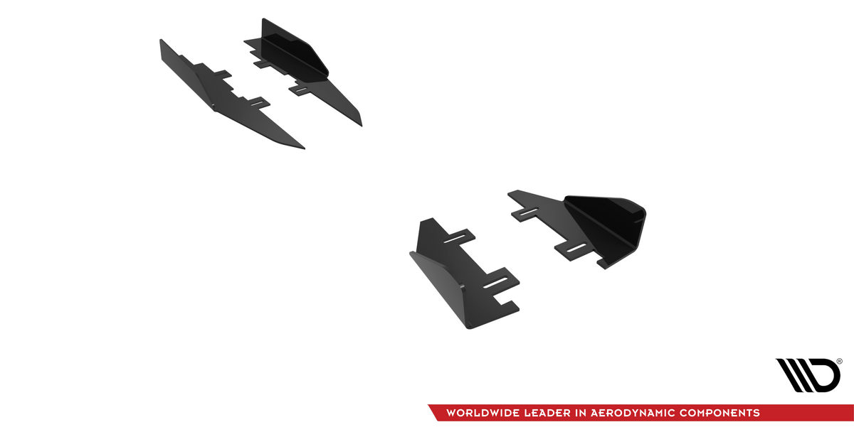 Seitenschweller Flaps passend für Honda Civic Type-R Mk 11 schwarz Hochglanz – Ansicht 5
