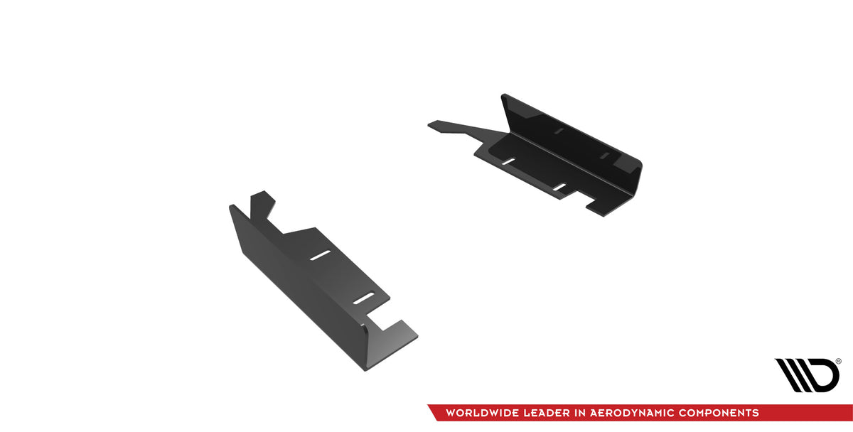 Hintere Seiten Flaps passend für BMW 2 Coupe M240i G42 schwarz Hochglanz – Ansicht 3