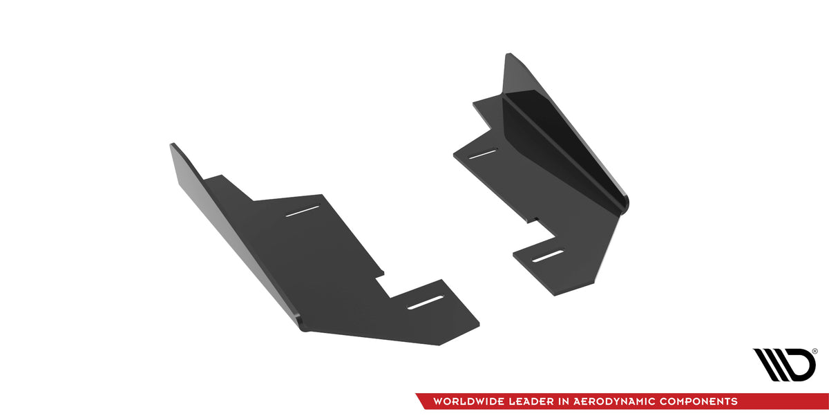 Hintere Seiten Flaps passend für BMW 4er Gran Coupe F36 schwarz Hochglanz – Ansicht 4