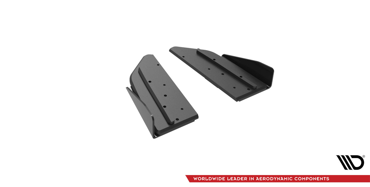 Street Pro Heck Ansatz Flaps Diffusor + Flaps passend für Mercedes-AMG C43 Coupe / Cabrio C205  Facelift / A205 Facelift schwarz Hochglanz – Ansicht 6