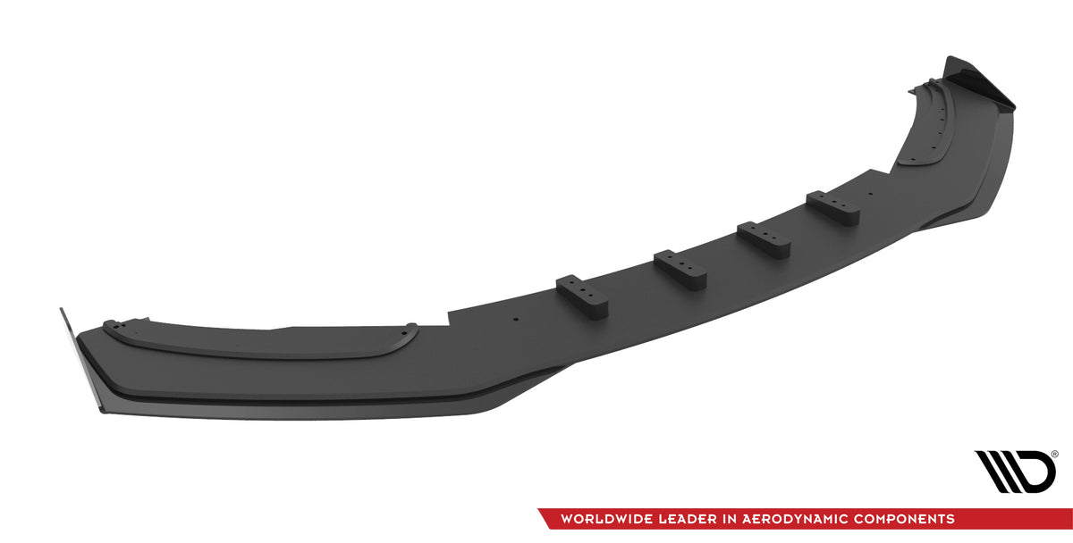 Street Pro Street+ Spoilerlippe Front Ansatz + Flaps passend für BMW 4er Gran Coupe F36 schwarz Hochglanz – Ansicht 5