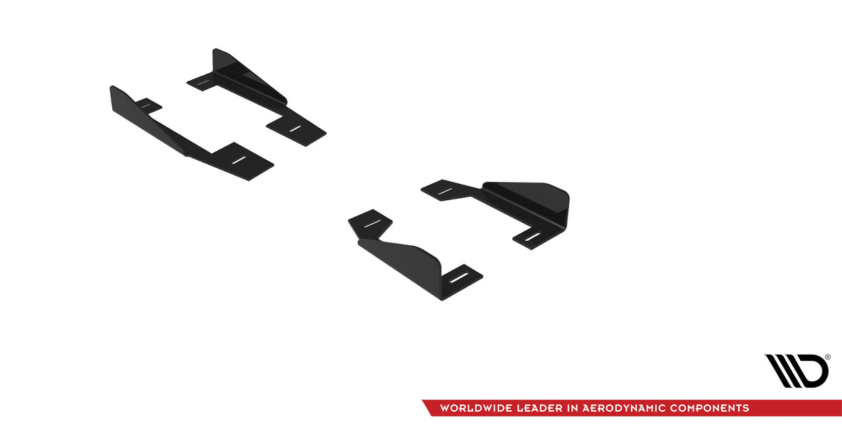 Seitenschweller Flaps passend für BMW 2 Coupe M-Paket / M240i G42 schwarz Hochglanz – Ansicht 4