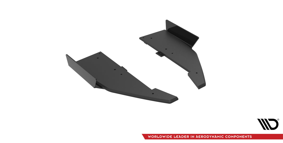 Street Pro Heck Ansatz Flaps Diffusor + Flaps passend für Mercedes-AMG C63 Limousine / Kombi W205 Facelift schwarz Hochglanz – Ansicht 5
