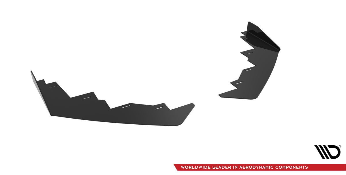 Front Stoßstange Flaps passend für Peugeot 208 GT Mk2 schwarz Hochglanz – Ansicht 4