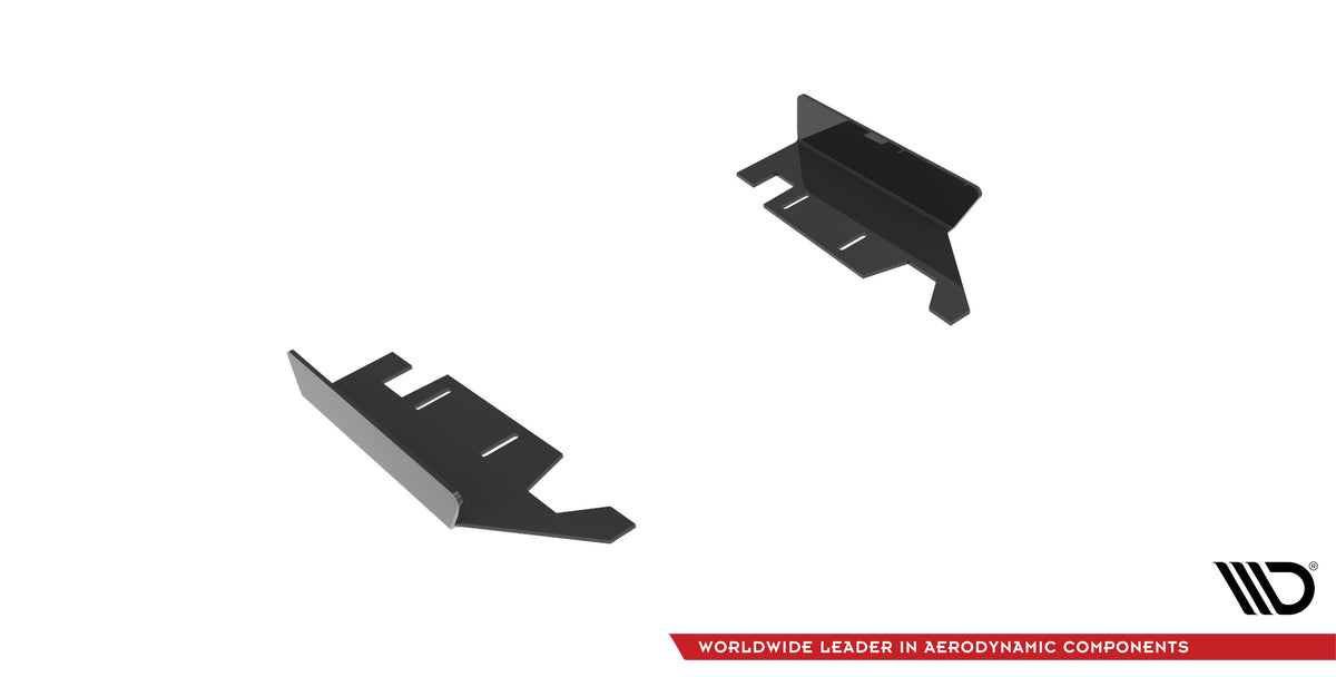 Hintere Seiten Flaps passend für BMW 2 Coupe M240i G42 schwarz Hochglanz – Ansicht 4