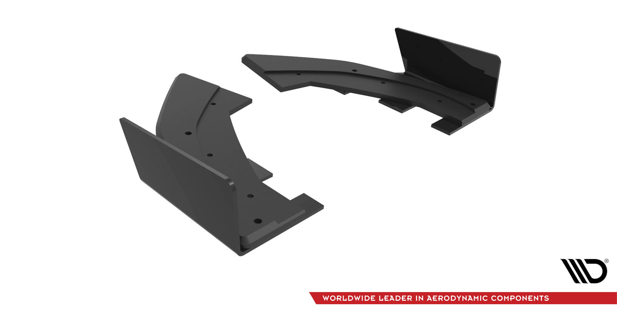 Street Pro Heck Ansatz Flaps Diffusor + Flaps passend für Audi RS3 Sportback 8Y schwarz Hochglanz – Ansicht 5