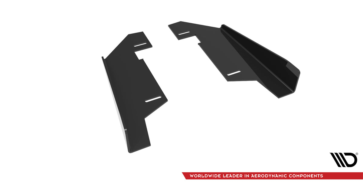 Hintere Seiten Flaps passend für BMW 4er Gran Coupe F36 schwarz Hochglanz – Ansicht 5