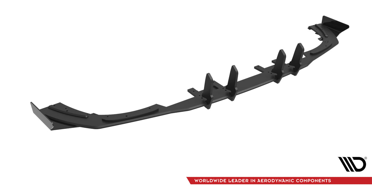 Robuste Racing Diffusor Heck Ansatz + Flaps passend für Mercedes A35 AMG Hatchback Aero Pack W177 schwarz Hochglanz – Ansicht 6