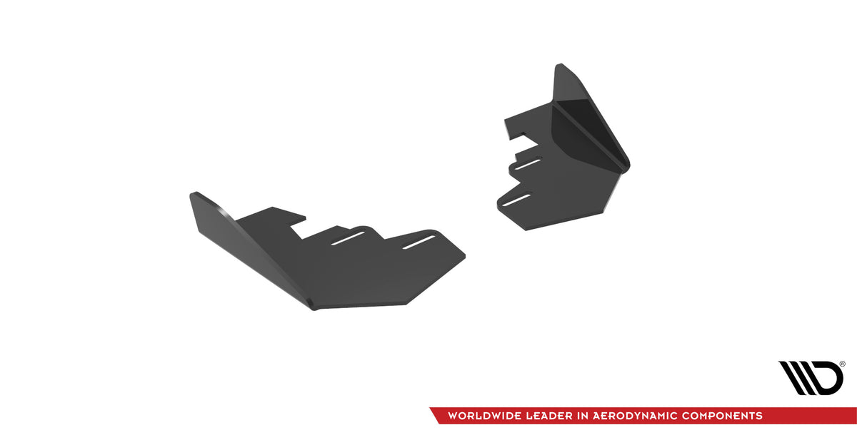 Hintere Seiten Flaps passend für Audi A3 Sportback 8Y schwarz Hochglanz – Ansicht 4